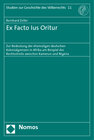 Buchcover Ex Facto Ius Oritur