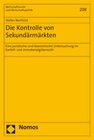 Buchcover Die Kontrolle von Sekundärmärkten