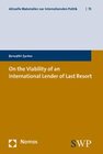 Buchcover On the Viability of an International Lender of Last Resort