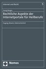 Buchcover Rechtliche Aspekte der Internetportale für Heilberufe