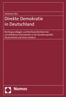 Buchcover Direkte Demokratie in Deutschland