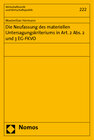 Buchcover Die Neufassung des materiellen Untersagungskriteriums in Art. 2 Abs. 2 und 3 EG-FKVO