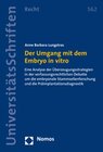Buchcover Der Umgang mit dem Embryo in vitro