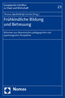 Buchcover Frühkindliche Bildung und Betreuung