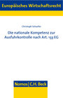 Buchcover Die nationale Kompetenz zur Ausfuhrkontrolle nach Art. 133 EG