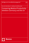 Buchcover Comparing Medical Productivity between Germany and the US