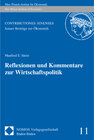 Buchcover Reflexionen und Kommentare zur Wirtschaftspolitik