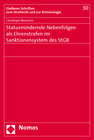 Buchcover Statusmindernde Nebenfolgen als Ehrenstrafen im Sanktionensystem des StGB