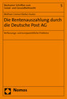 Buchcover Die Rentenauszahlung durch die Deutsche Post AG