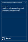 Buchcover Hochschulsponsoring und Wissenschaftsfreiheit