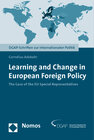 Buchcover Learning and Change in European Foreign Policy