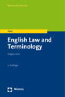 Buchcover English Law and Terminology