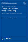 Buchcover Europa neu verfasst ohne Verfassung