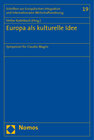 Buchcover Europa als kulturelle Idee