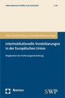 Buchcover Interinstitutionelle Vereinbarungen in der Europäischen Union