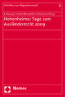 Buchcover Hohenheimer Tage zum Ausländerrecht 2009