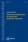 Buchcover Differenzierungsklauseln im System des deutschen Tarifrechts