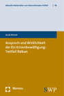 Buchcover Anspruch und Wirklichkeit der EU-Krisenbewältigung: Testfall Balkan