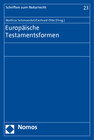 Buchcover Europäische Testamentsformen