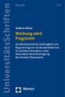 Buchcover Werbung wird Programm