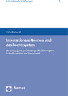 Buchcover Internationale Normen und das Rechtssystem