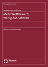 Buchcover Hauptgutachten 2008/2009 - Mehr Wettbewerb, wenig Ausnahmen