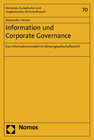 Buchcover Information und Corporate Governance