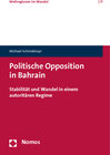 Buchcover Politische Opposition in Bahrain