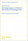 Buchcover Der Bürgenregress im Rahmen des römischen Auftragsrechts
