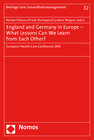 Buchcover England and Germany in Europe - What Lessons Can We Learn from Each Other?