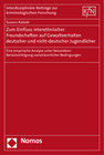 Buchcover Zum Einfluss interethnischer Freundschaften auf Gewaltverhalten deutscher und nicht-deutscher Jugendlicher