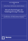Buchcover Aktuelle Rechtsfragen der Tabakregulierung in Europa