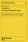 Buchcover Towards a European Research Area