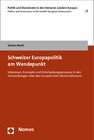 Buchcover Schweizer Europapolitik am Wendepunkt