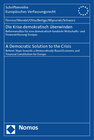 Buchcover Die Krise demokratisch überwinden. A Democratic Solution to the Crisis