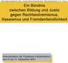 Buchcover Ein Bündnis zwischen Bildung und Justiz gegen Rechtsextremismus, Rassismus und Fremdenfeindlichkeit