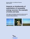 Buchcover Impacts on biodiversity of exploitation of renewable energy sources: the example of birds and bats
