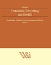 Buchcover Testament, Erbvertrag und Erbfall