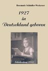 Buchcover 1927 in Deutschland geboren