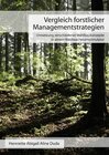 Buchcover Vergleich forstlicher Managementstrategien