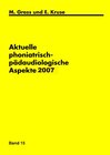 Buchcover Aktuelle phoniatrisch-pädaudiologische Aspekte 2007