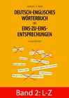 Buchcover Deutsch-englisches Wörterbuch der Eins-zu-eins-Entsprechungen in zwei Bänden