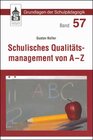 Buchcover Schulisches Qualitätsmanagement von A-Z
