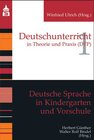 Buchcover Deutsche Sprache in Kindergarten und Vorschule