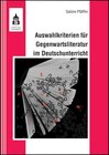 Buchcover Auswahlkriterien für Gegenwartsliteratur im Deutschunterricht