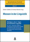 Buchcover Messen in der Linguistik