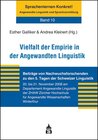 Buchcover Vielfalt der Empirie in der Angewandten Linguistik