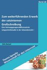 Buchcover Zum weiterführenden Erwerb der satzinternen Großschreibung