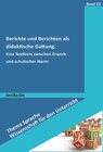 Buchcover Berichte und Berichten als didaktische Gattung