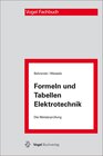 Buchcover Formeln und Tabellen Elektrotechnik